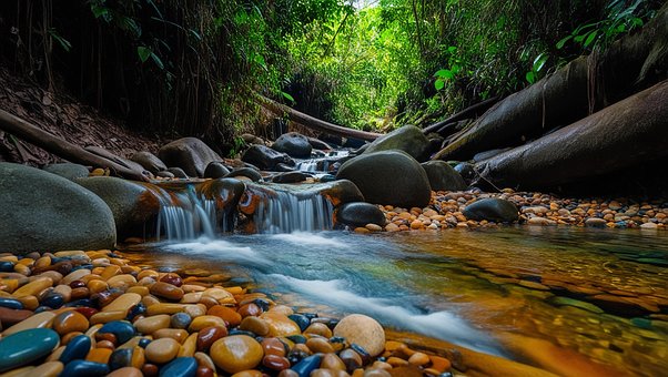 Woud, Rivier, Waterval