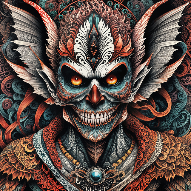 Download free HD stock image of Ai Generated Demon Free ai generated demon devil illustration