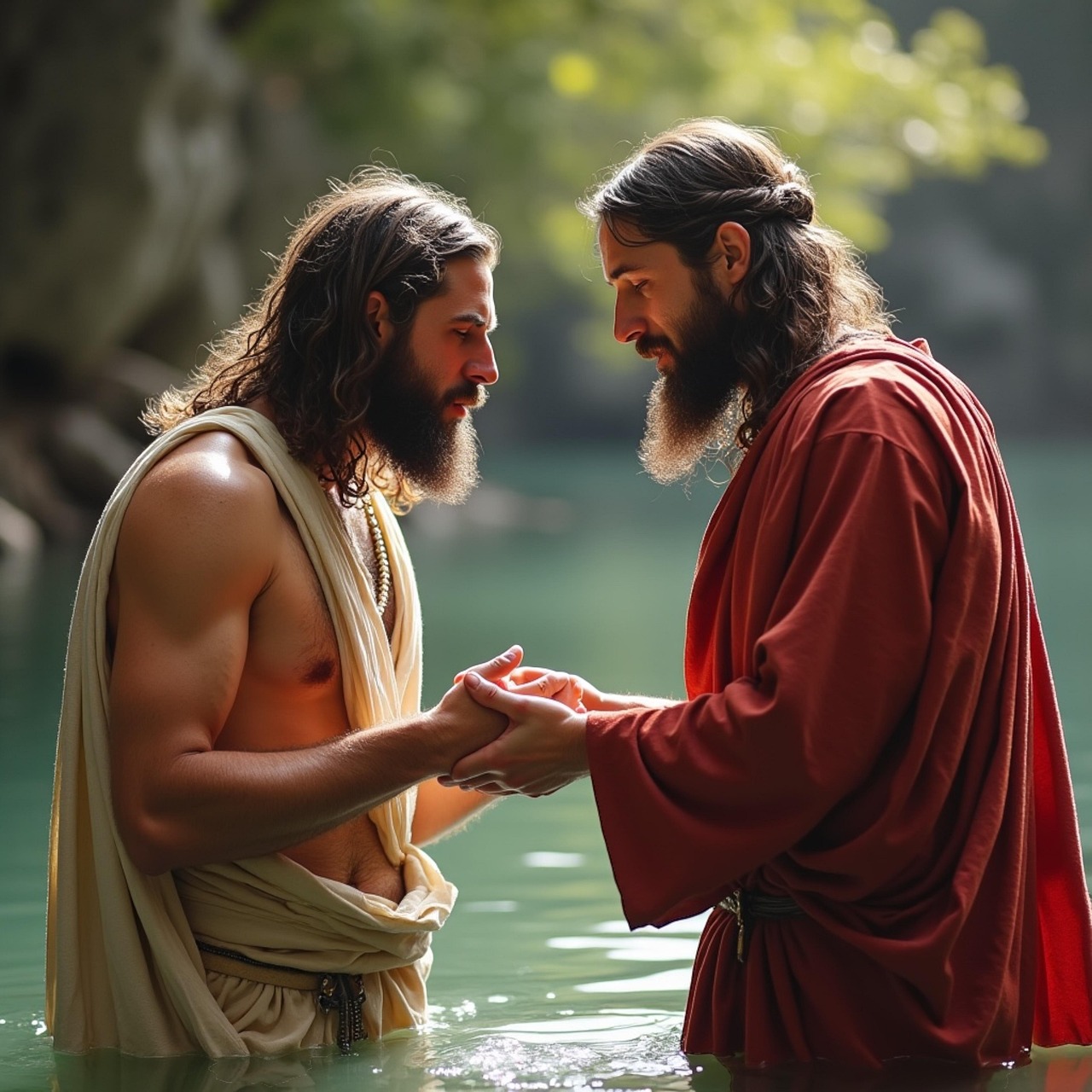 John The Baptist Jesus Baptism Free Photo On Pixabay