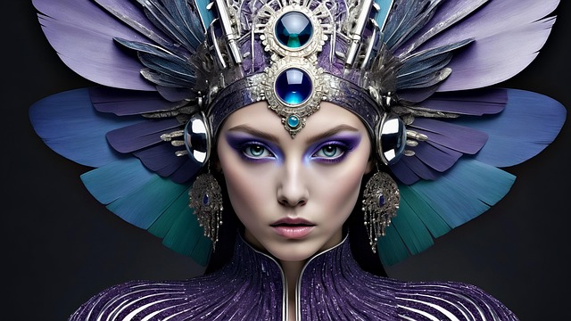 Ai Generado, Mujer, Destellos, Belleza