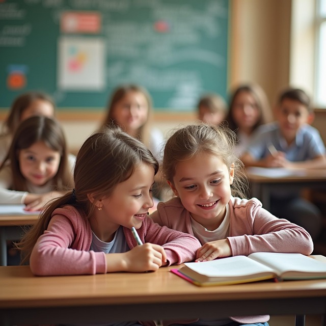Free ai generated girls students illustration