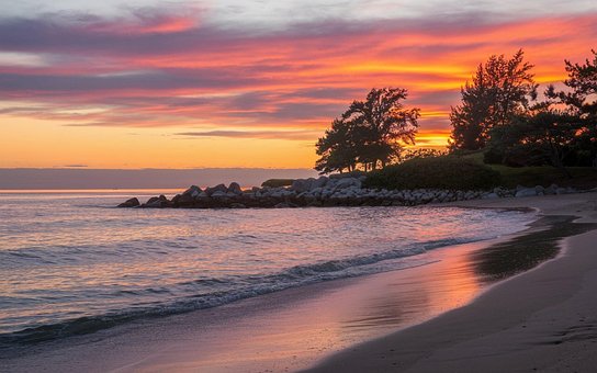 Free Sunset Beach photo and picture