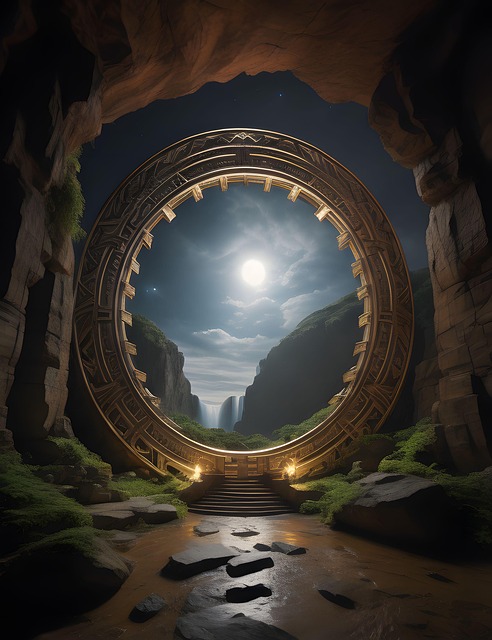 Free ai generated stargate heaven's gate illustration