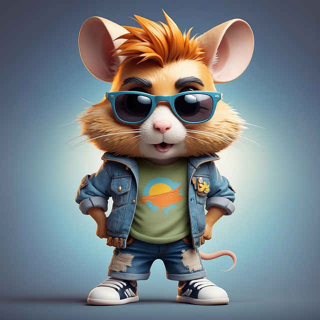 Ai Generert, Hamster, Mote, Gnager