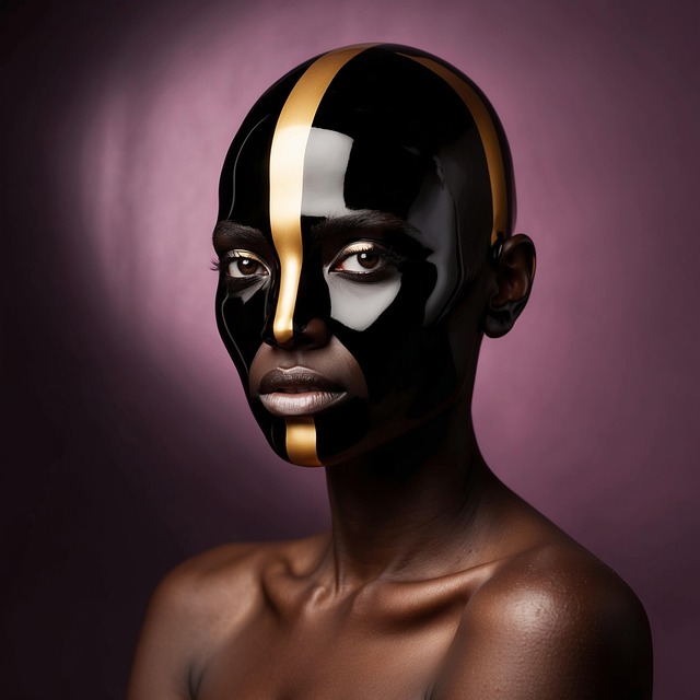 Free woman face paint portrait illustration