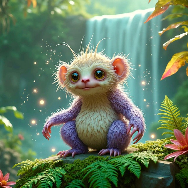 Free ai generated cute creature illustration