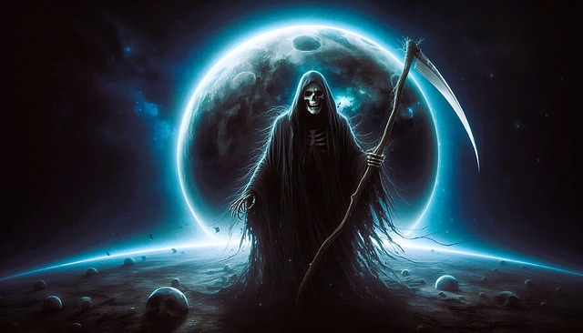 Free ai generated grim reaper dead illustration