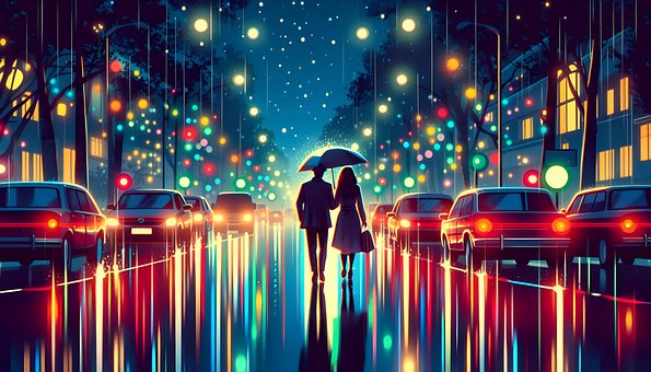 Ai Gerado, Casal, Amantes, Estrada