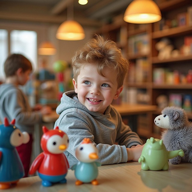 Download free HD stock image of Ai Generated Child Free ai generated child toy store illustration