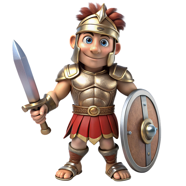 Download free HD stock image of Ai Generated Gladiator Free ai generated gladiator warrior illustration