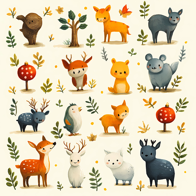 Free animal set zoo illustration