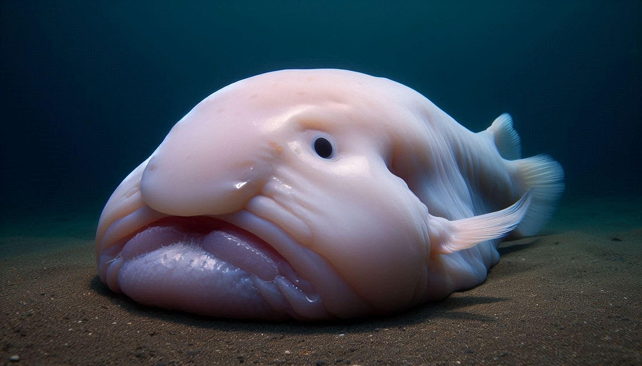Psychrolutes Marcidus or Blobfish Psychrolutes Marcidus or Blobfish