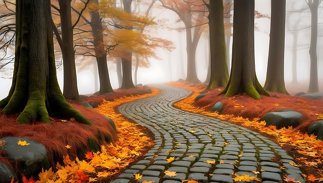 Free fall season autumn illustration