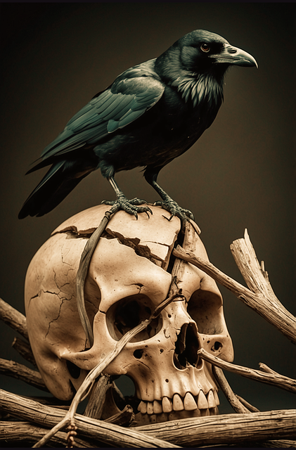 Free Ai Generated Crow illustration and picture