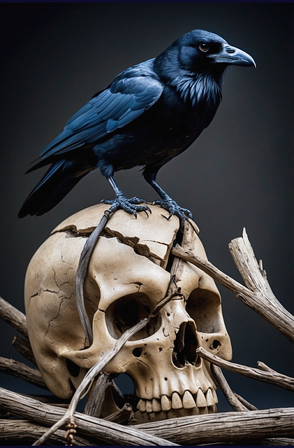 Free Ai Generated Crow illustration and picture