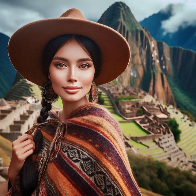 Download free HD stock image of Ai Generated Machu Picchu Free ai generated machu picchu woman illustration