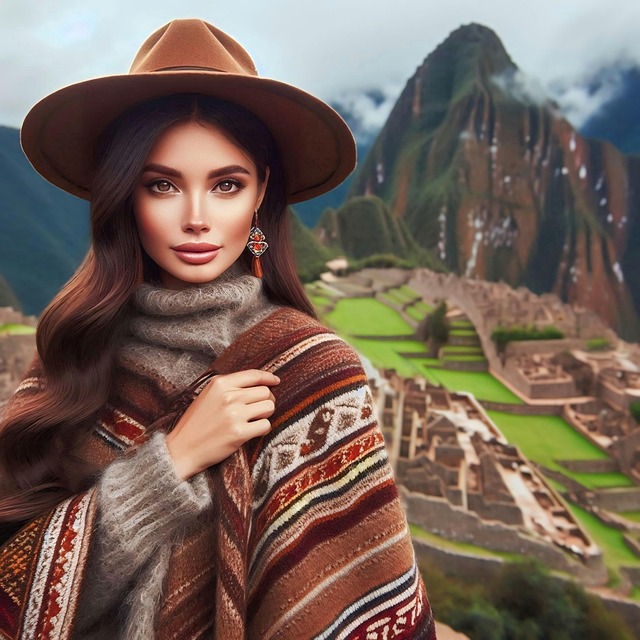 Download free HD stock image of Ai Generated Machu Picchu Free ai generated machu picchu woman illustration