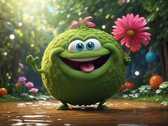 Free ai generated cartoon cute illustration
