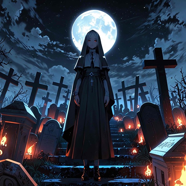 Free ai generated saint necromancer illustration