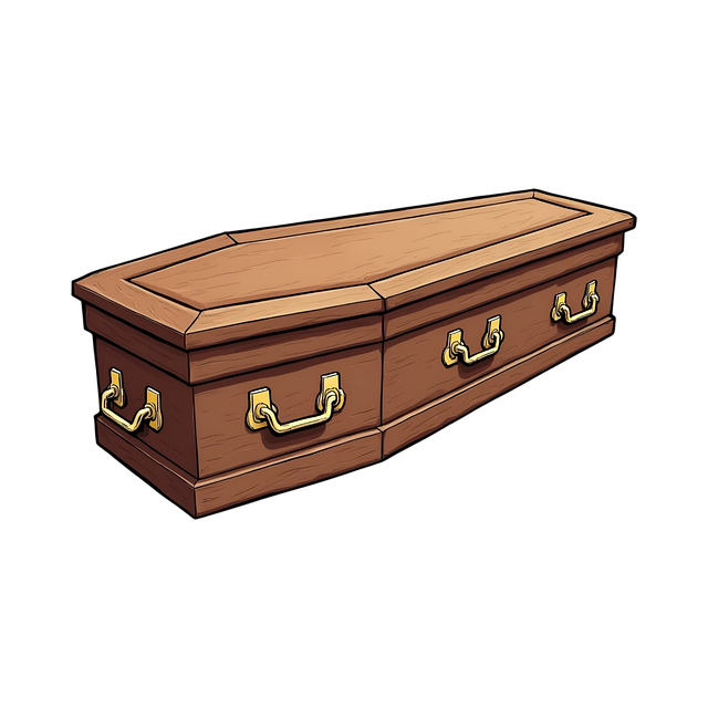 Free casket death funeral illustration