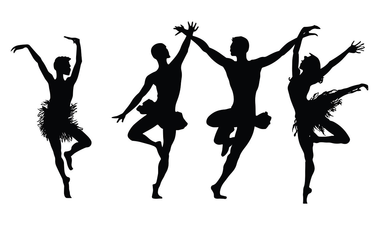 Free ai generated dancer silhouette illustration