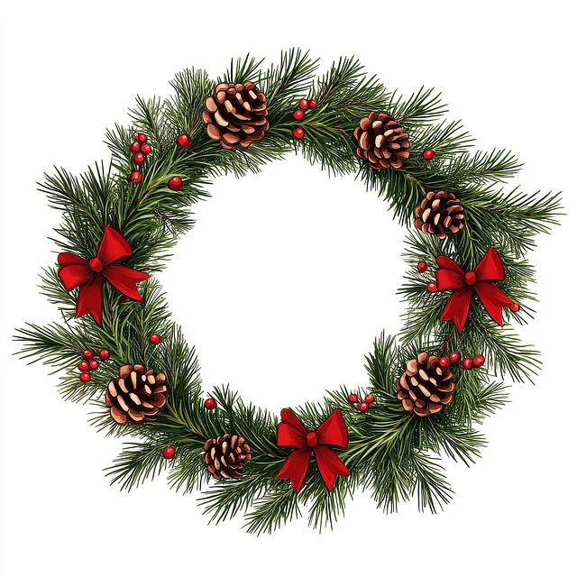 Free wreath christmas decoration decoration illustration