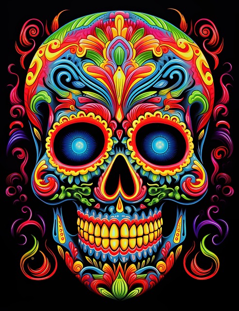 Free Skull Sugar Skull illustration and picture