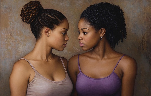 Free ai generated women staring illustration
