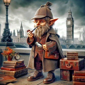 Free Ai Generated Sherlock illustration and picture