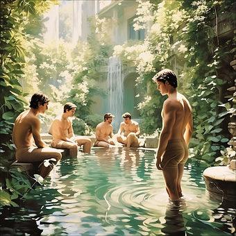 Free Ai Generated Bath illustration and picture