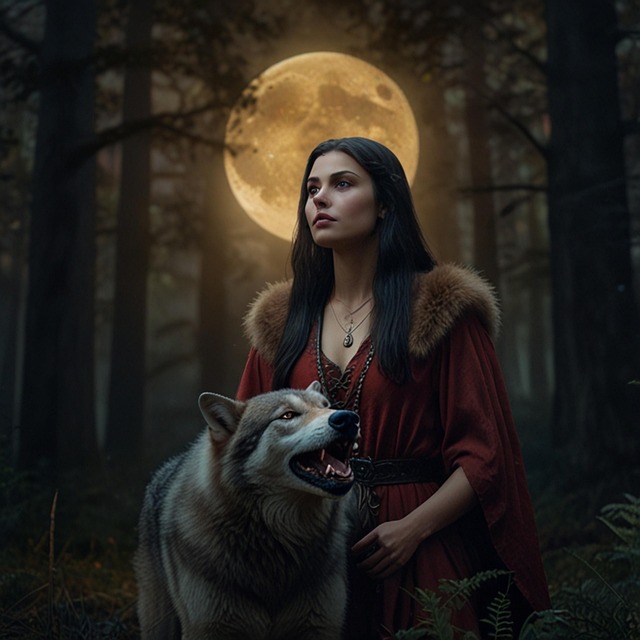 Free ai generated woman luna illustration