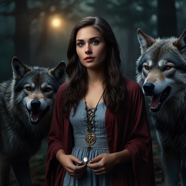 Free ai generated woman luna illustration
