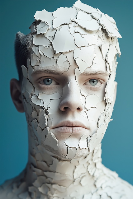 Ai Genereret, Mand, Statue, Porcelæn