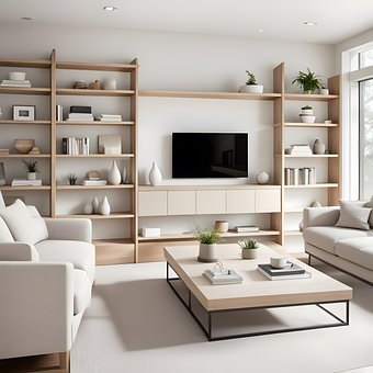 Ai Generert, Stue, Sofa, Møbler, Bord