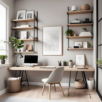Ai Generert, Kontor, Pulten, Bord
