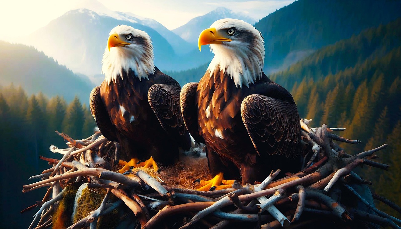 Download Ai Generated, Eagle, Nest. Royalty-Free Stock Illustration ...