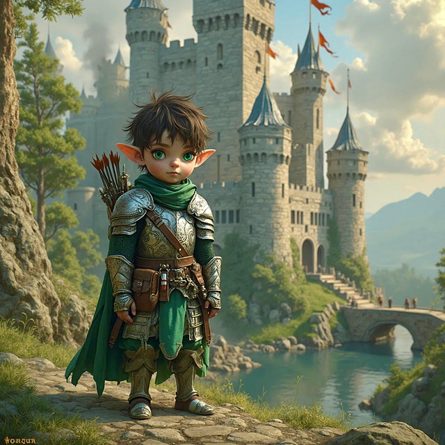 Free ai generated warrior archer illustration