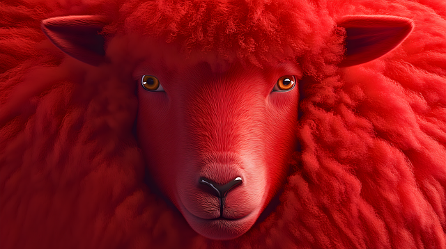 Free ai generated sheep nature illustration