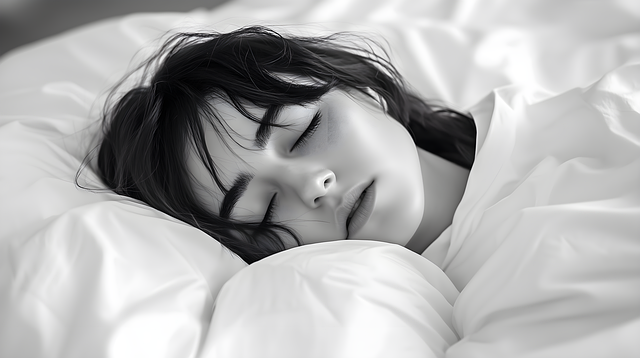 Free ai generated girl sleep illustration