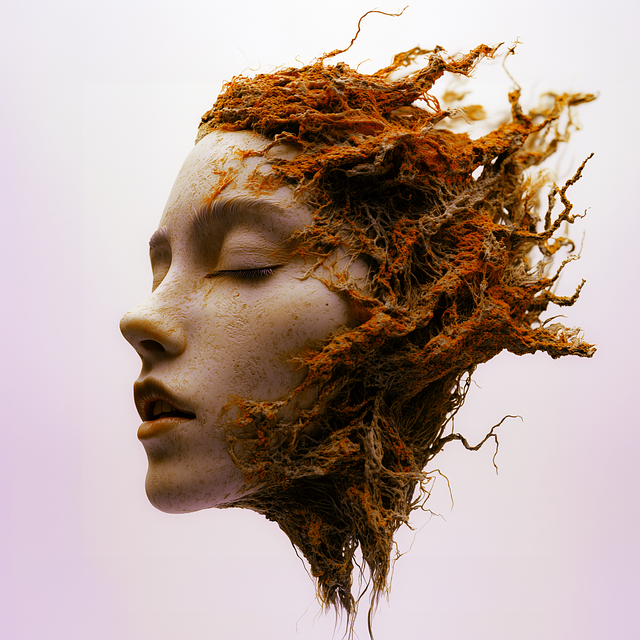Free ai generated moss fungus illustration