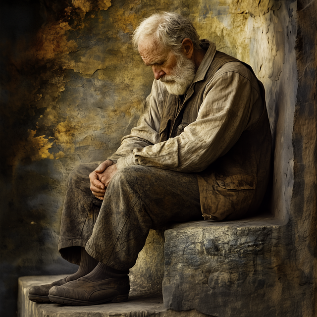 Free ai generated elderly senior illustration