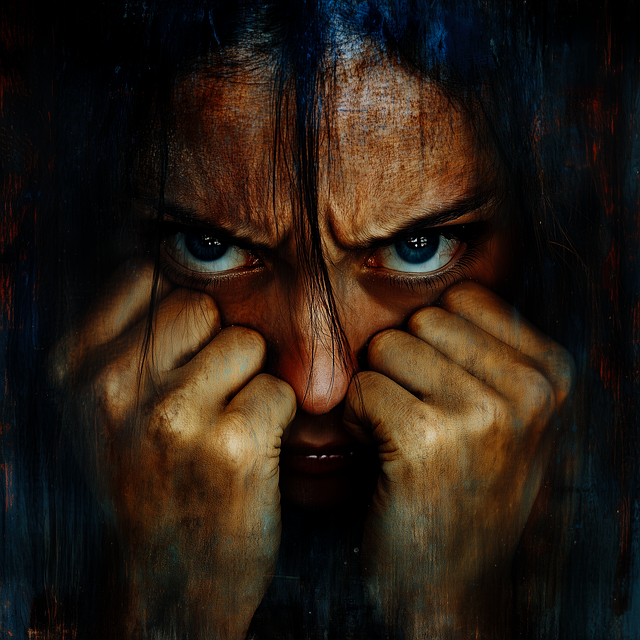 Free ai generated woman anger illustration