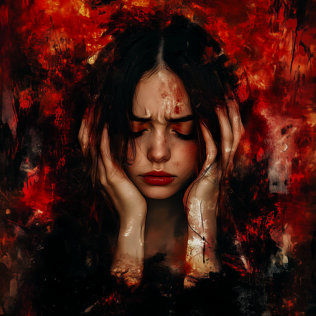 Free ai generated headache stress illustration