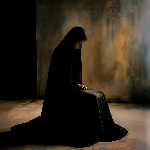 Free ai generated grief sadness illustration