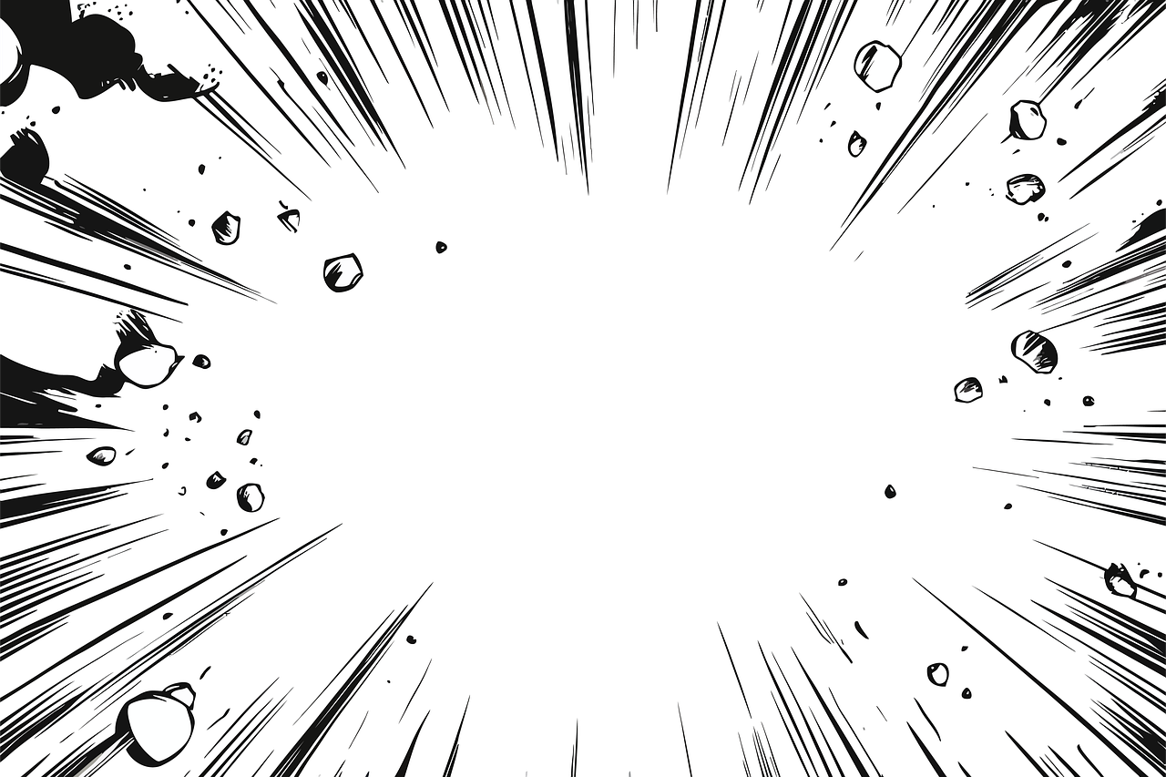 Download free HD stock image of Ai Generated Comic Free ai generated comic speed lines illustration