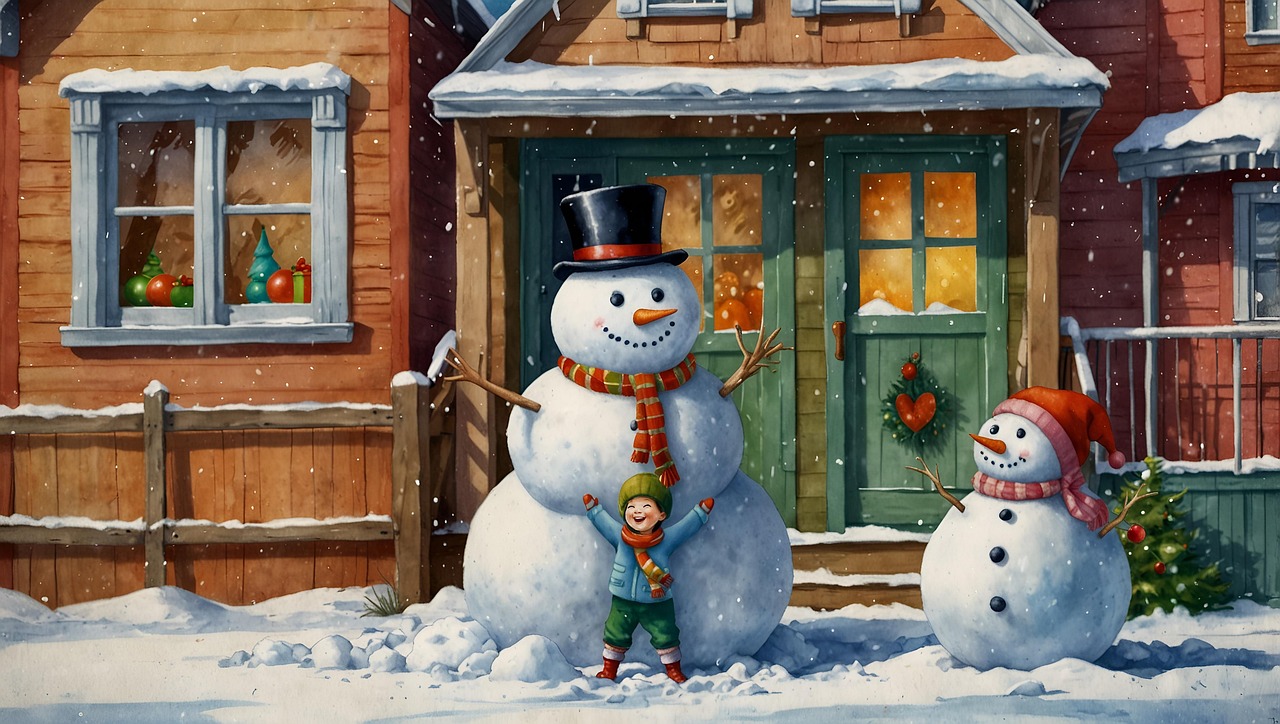 Download free HD stock image of Ai Generated Snowman Free ai generated snowman snow illustration