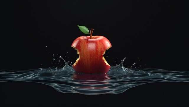 Free ai generated apple bite illustration