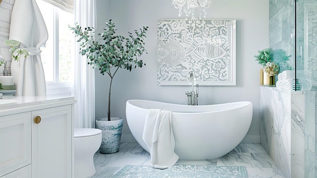 Free ai generated bathroom room illustration