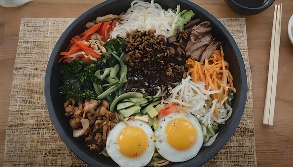Koreanisch, Bibimbap, Lebensmittel