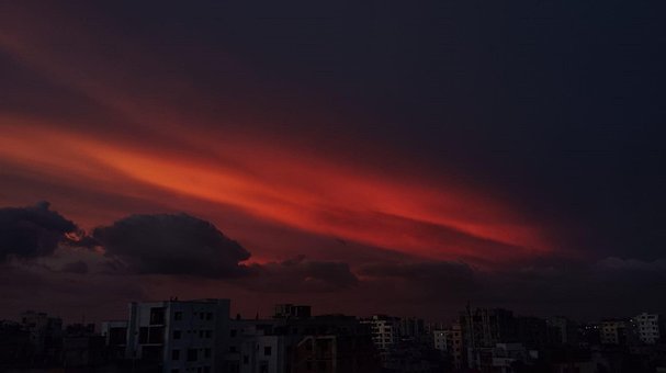 Pôr Do Sol, Céu, Nuvem - Céu, Cloudscape